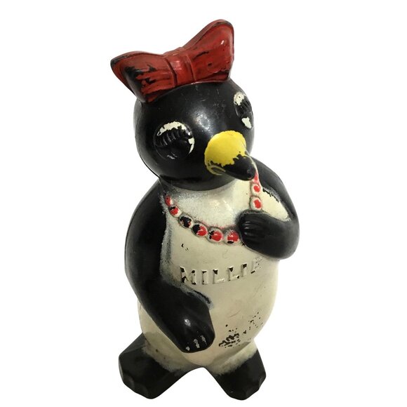 VTG Willie & Millie Penguin Salt Pepper Shakers F&F Works Ohio MCM 3" Cool - Picture 2 of 10